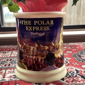 Polar Express Ceramic Mug with Festive Design